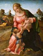 Francesco Granacci Madonna and Child with St John the Baptist Spain oil painting artist